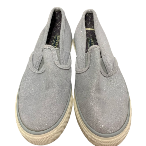 Silver Sparkle Sperry Topsider Size 7.5 - Picture 4 of 10